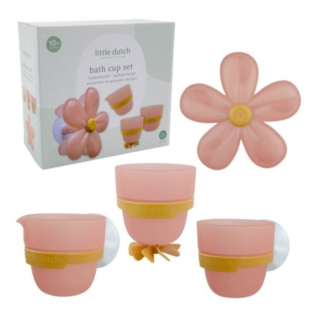 Juguetes Bañera Tazas Flor rosa Little Duch - Nanetes