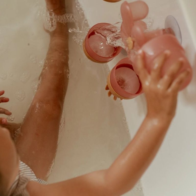 Juguetes Bañera Tazas Flor rosa Little Duch - Nanetes