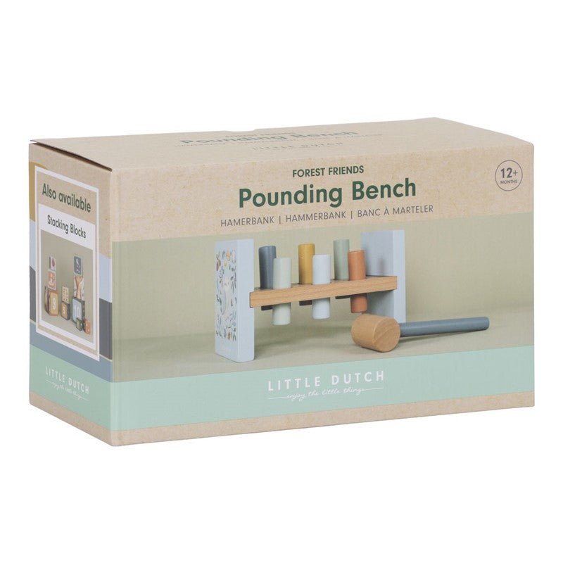 Juguete Madera Banco Golpeo Forest Friends Little Duch - Nanetes