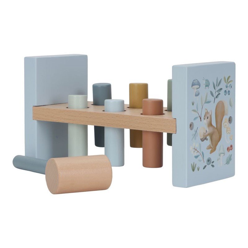 Juguete Madera Banco Golpeo Forest Friends Little Duch - Nanetes