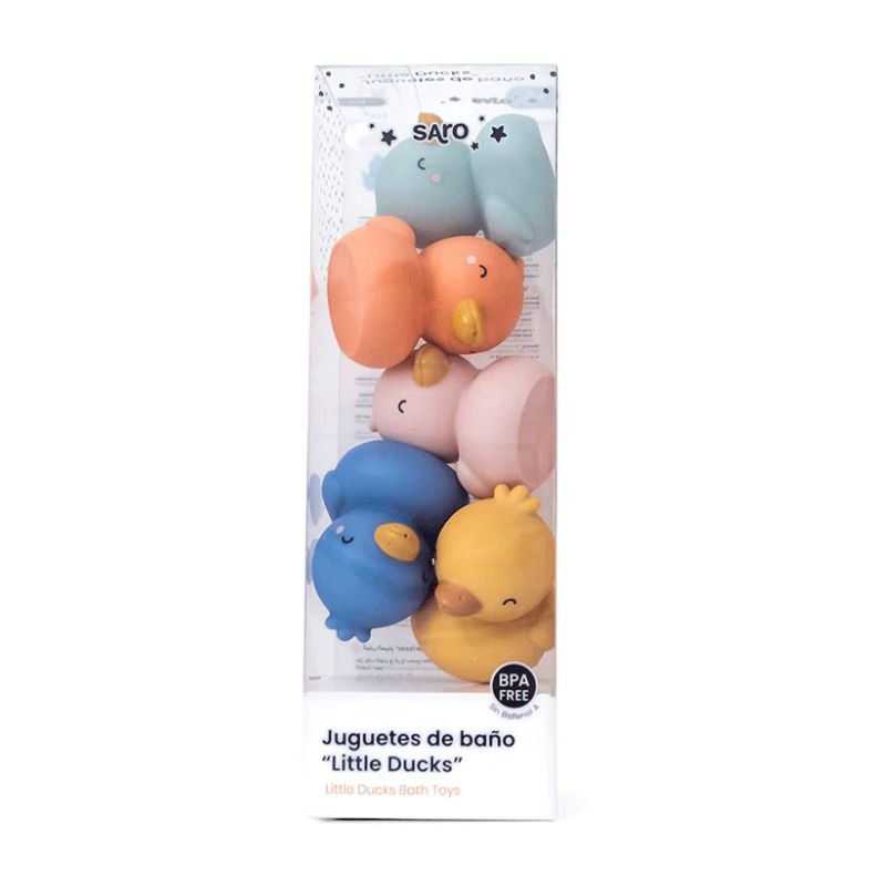 Patitos Goma Juguete Baño Saro - Nanetes
