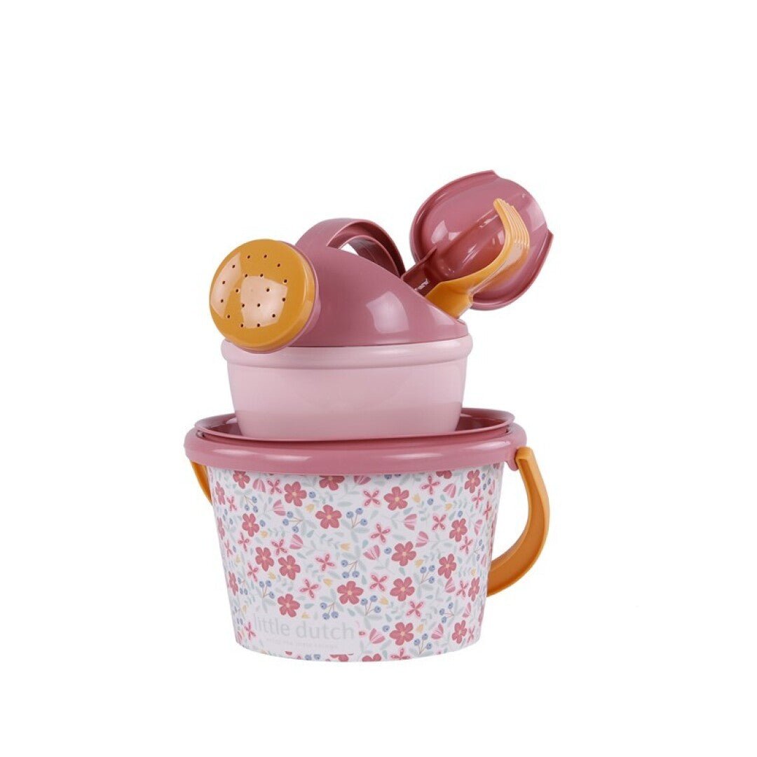 Set Playa 5 piezas Flores Rosa Little Duch - Nanetes