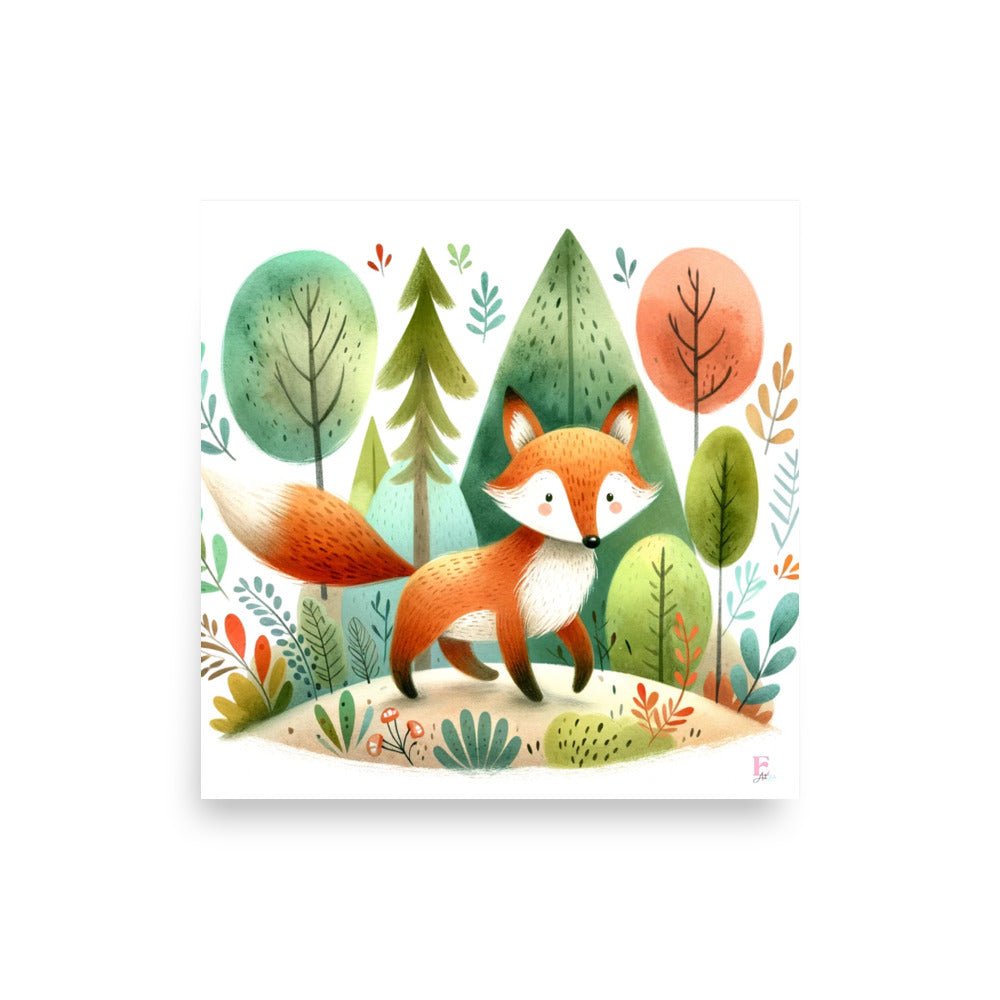 Lamina animales Zorro - Nanetes