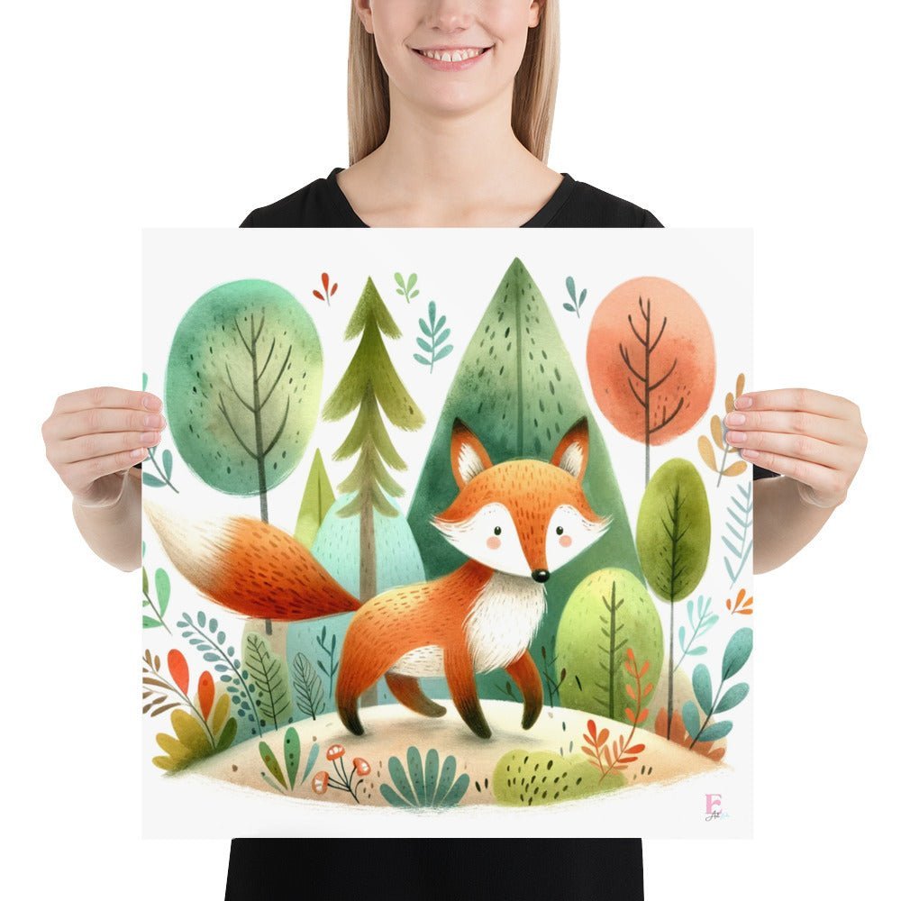 Lamina animales Zorro - Nanetes