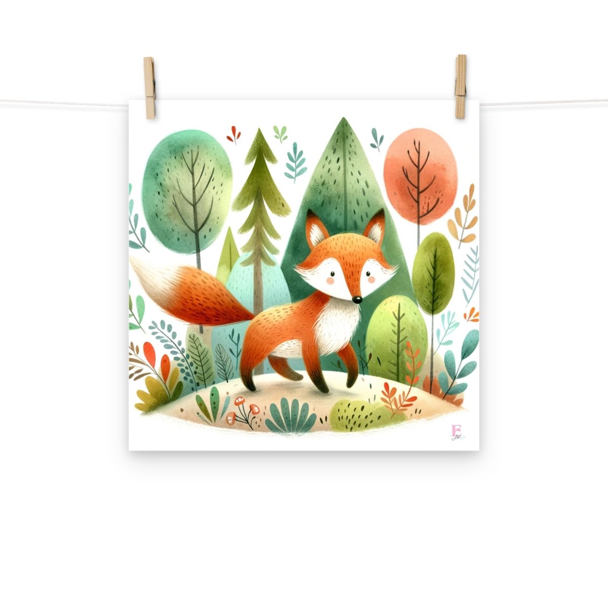 Lamina animales Zorro - Nanetes