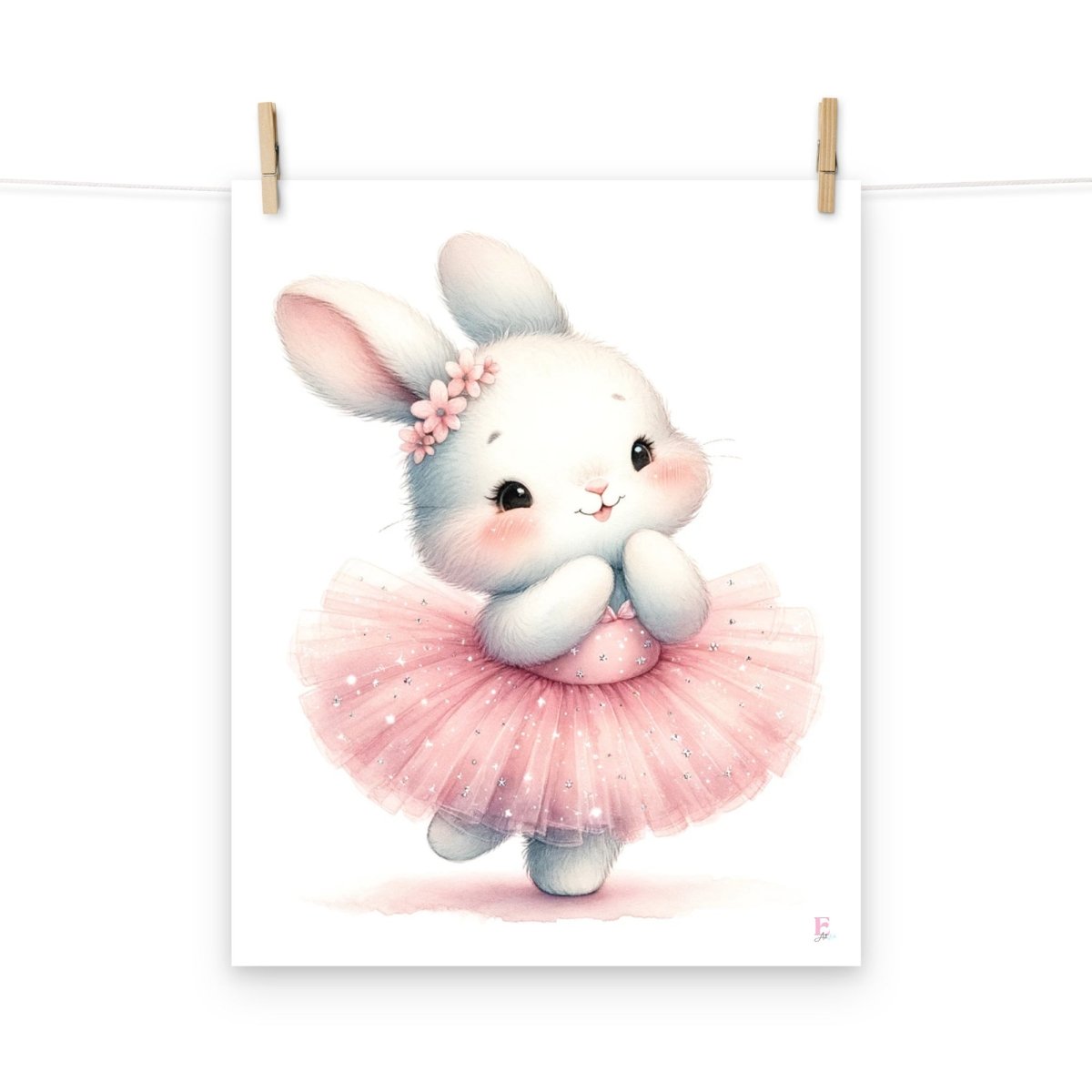 Lamina decorativa Conejita bailarina - Nanetes