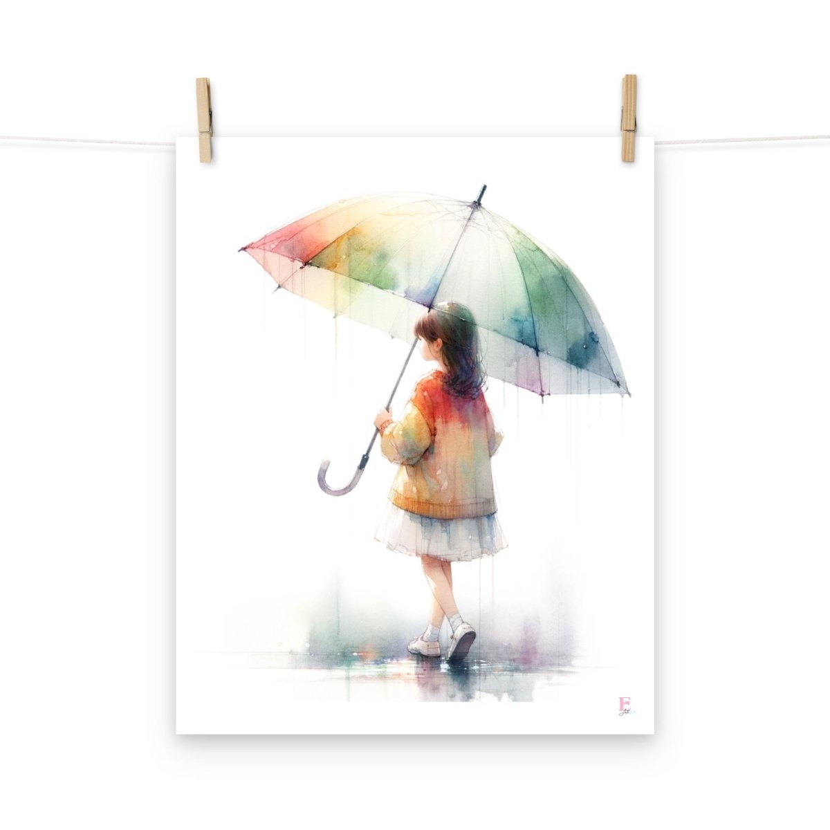 Lamina decorativa El paraguas - Nanetes