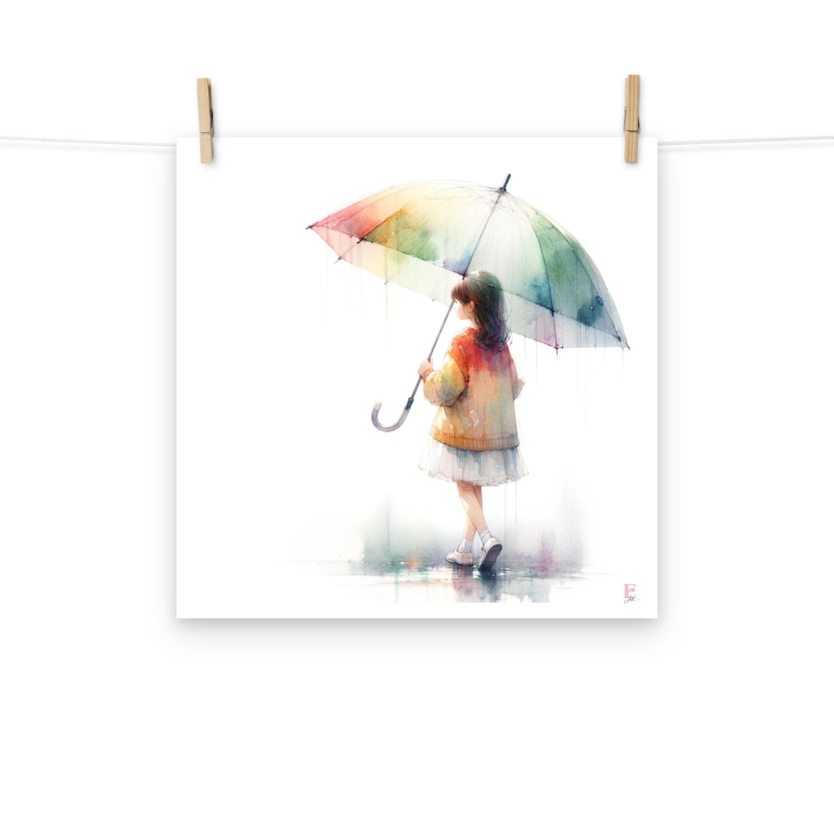 Lamina decorativa El paraguas - Nanetes