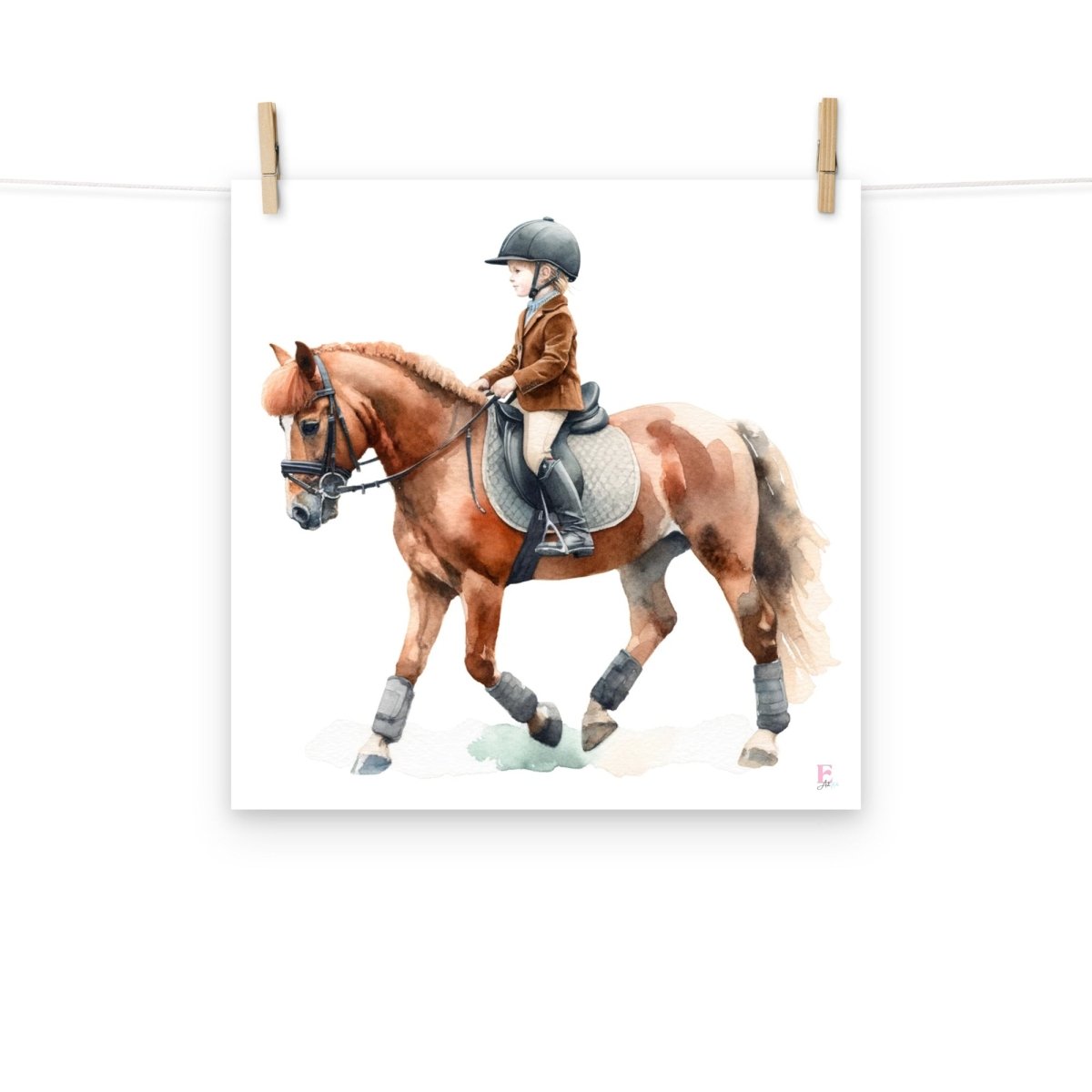 Lamina decorativa Jinete a caballo - Nanetes