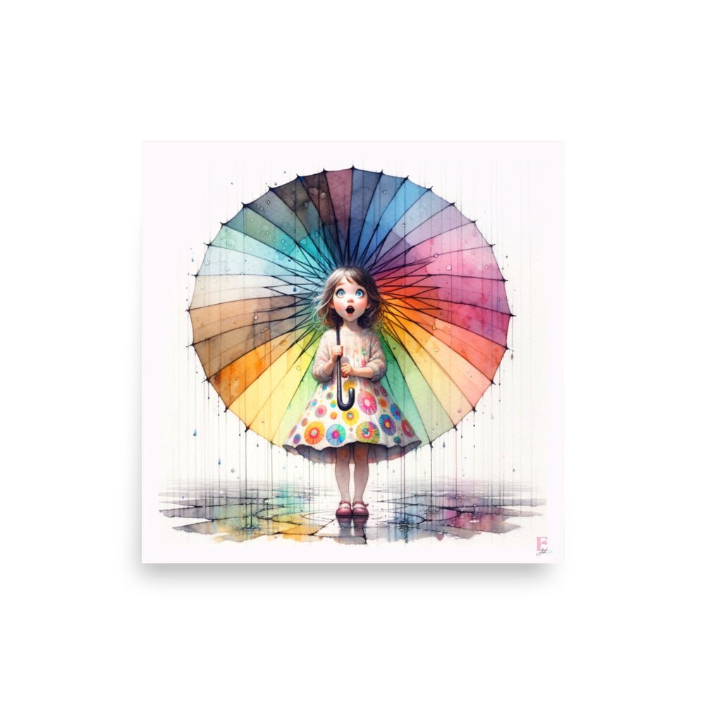Lamina decorativa Niña del paraguas - Nanetes
