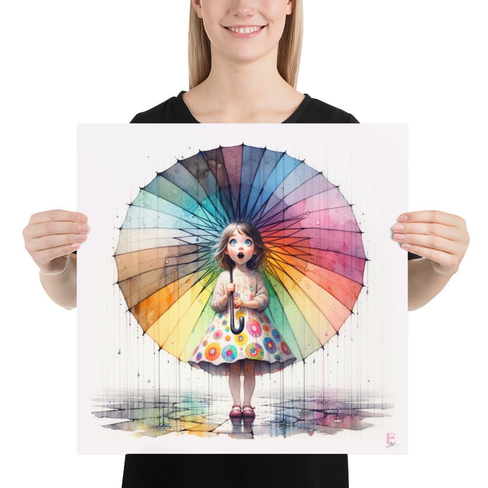 Lamina decorativa Niña del paraguas - Nanetes