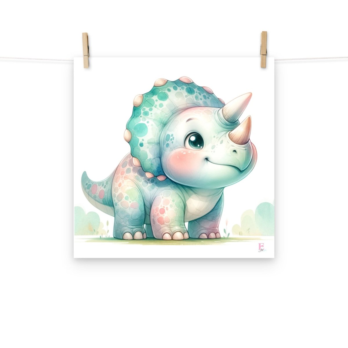 Lamina decorativa Triceratops - Nanetes