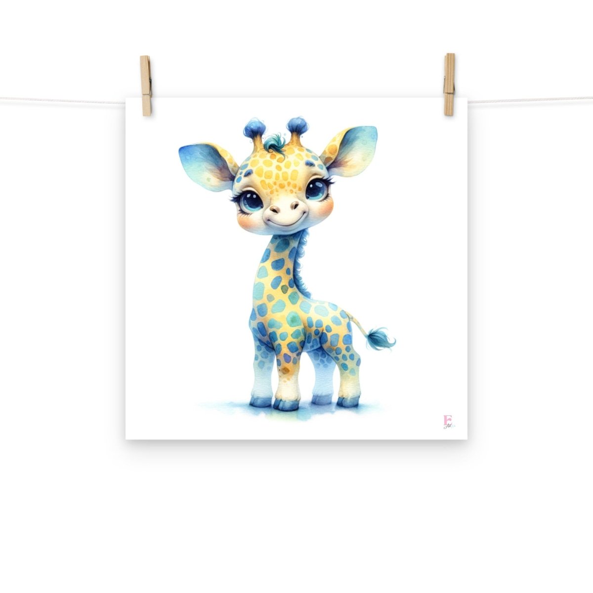 Lamina enmarcar Infantil JIrafa - Nanetes