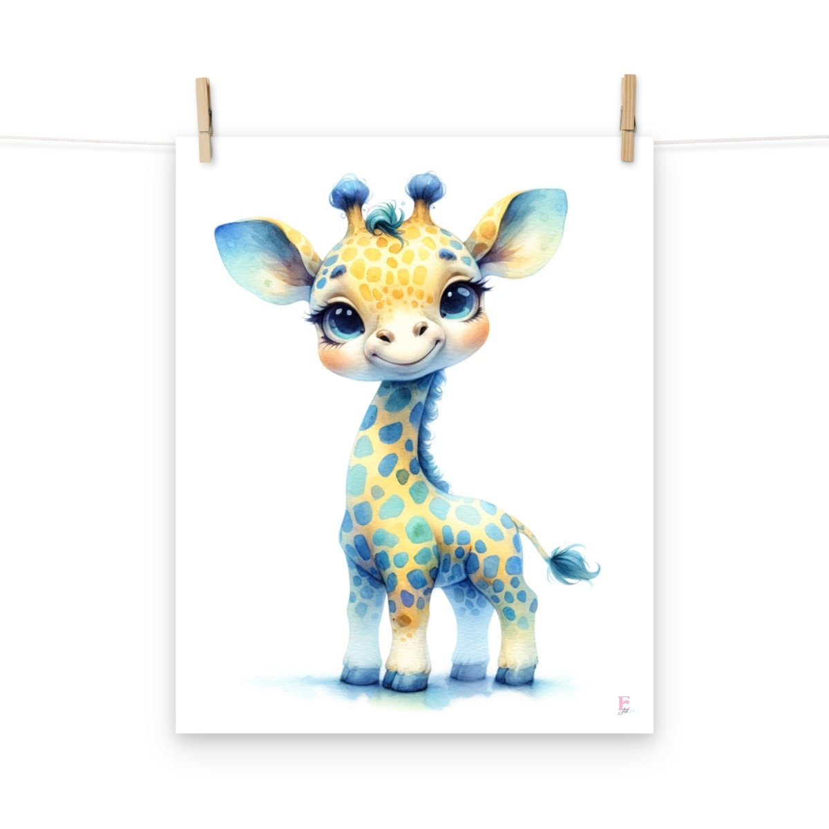 Lamina enmarcar Infantil JIrafa - Nanetes