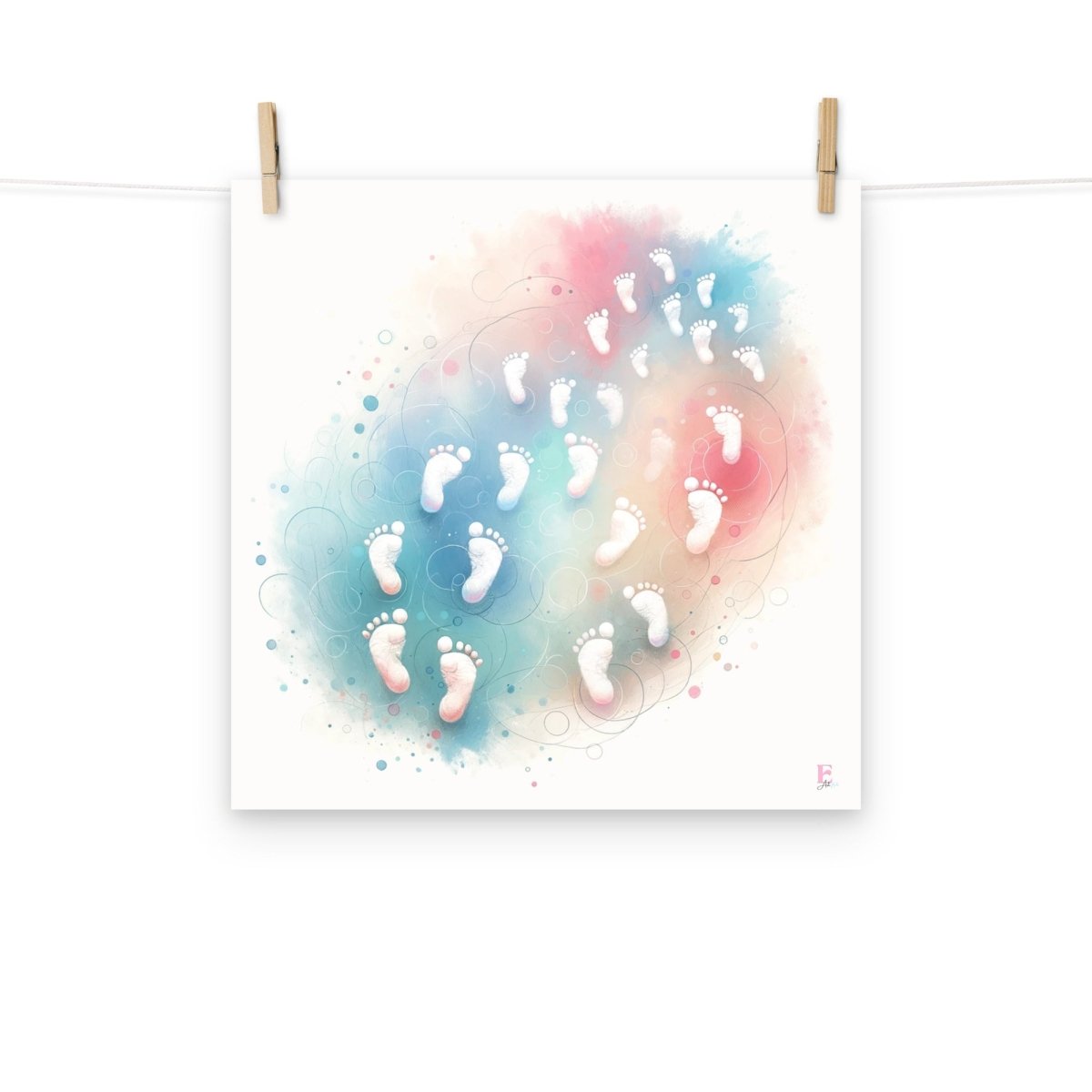 Lamina enmarcar mini pies - Nanetes