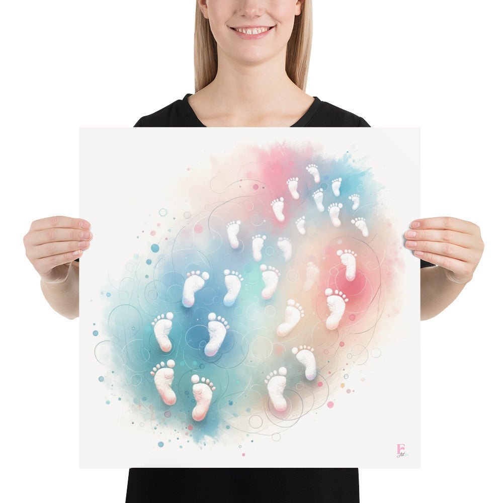 Lamina enmarcar mini pies - Nanetes