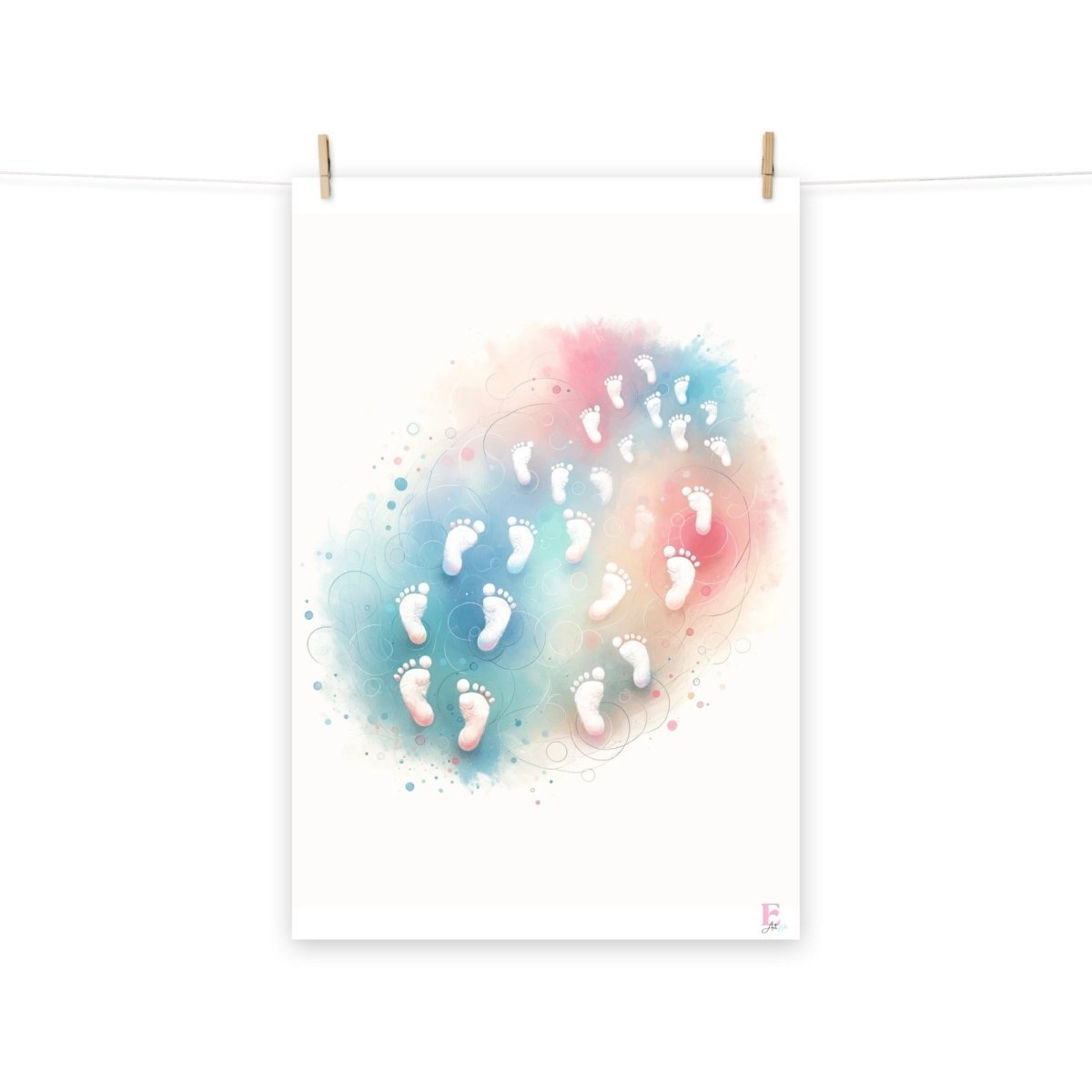 Lamina enmarcar mini pies - Nanetes