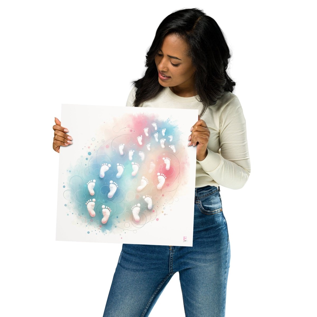 Lamina enmarcar mini pies - Nanetes