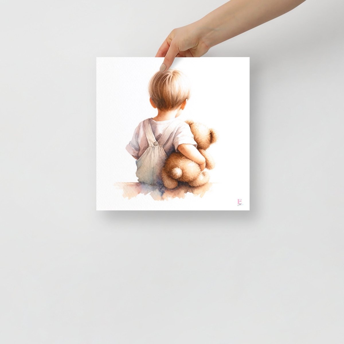 Lamina infantil Bebe con osito - Nanetes