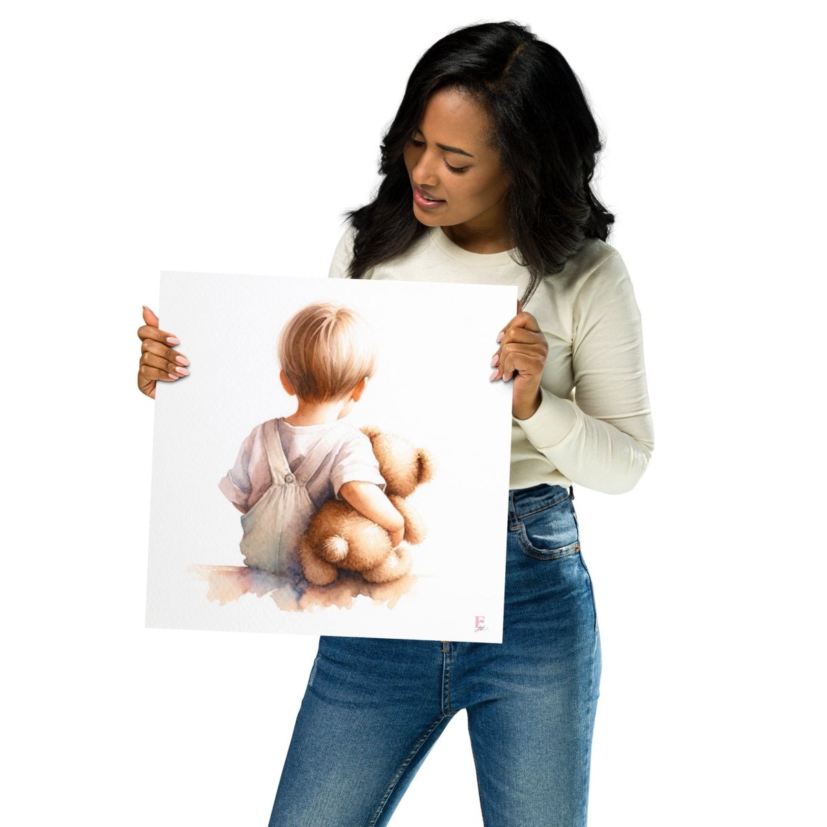 Lamina infantil Bebe con osito - Nanetes