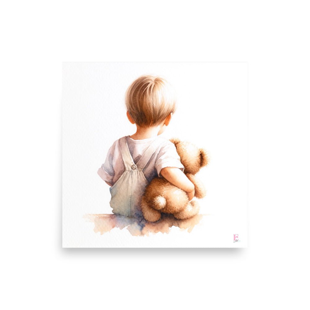 Lamina infantil Bebe con osito - Nanetes