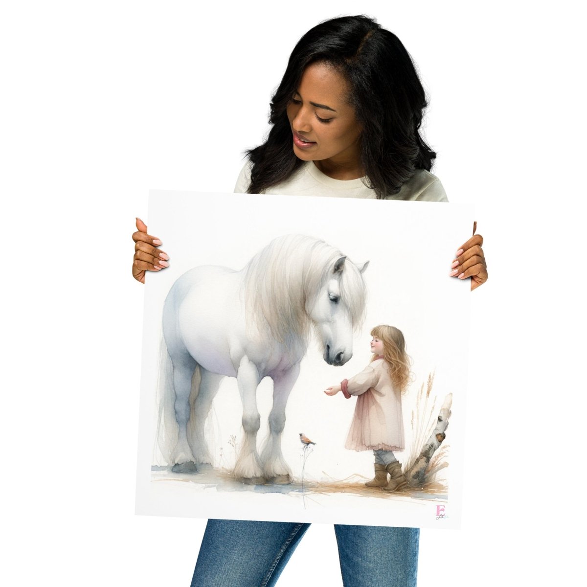 Lamina infantil Caballo Blanco - Nanetes