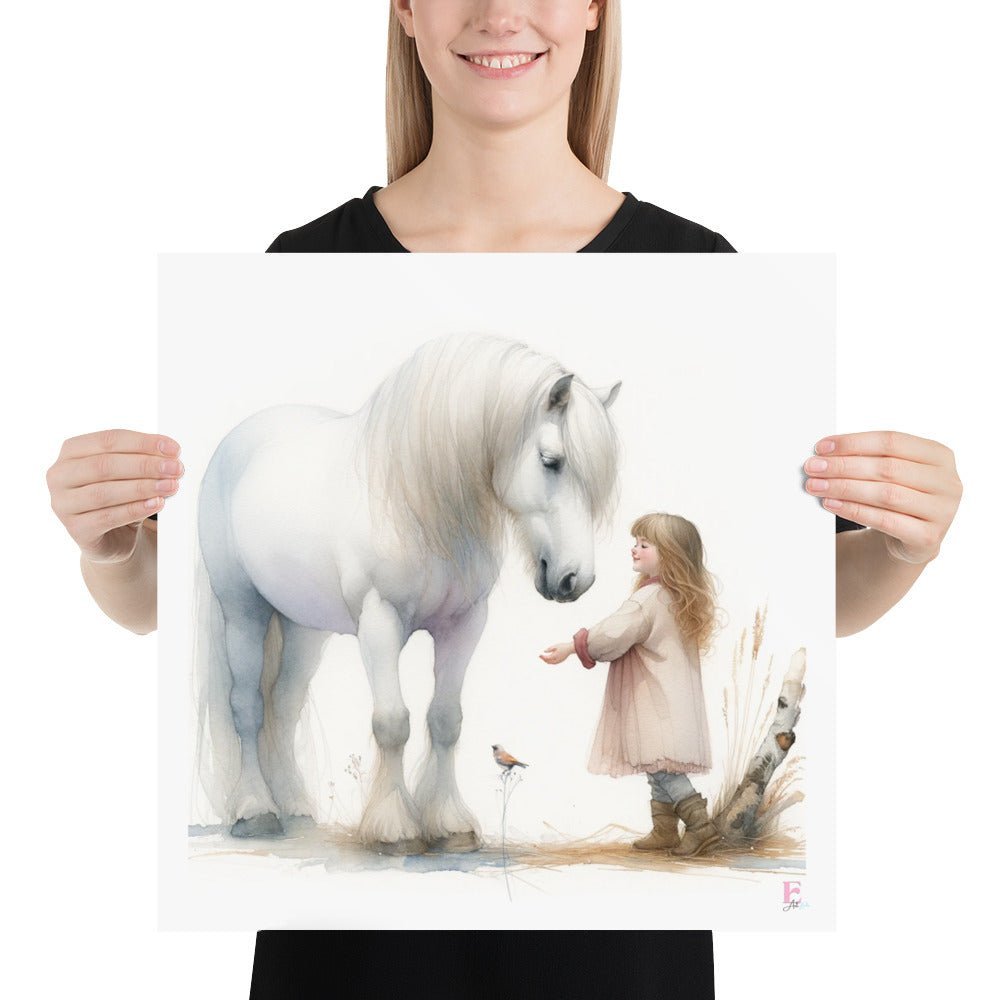 Lamina infantil Caballo Blanco - Nanetes