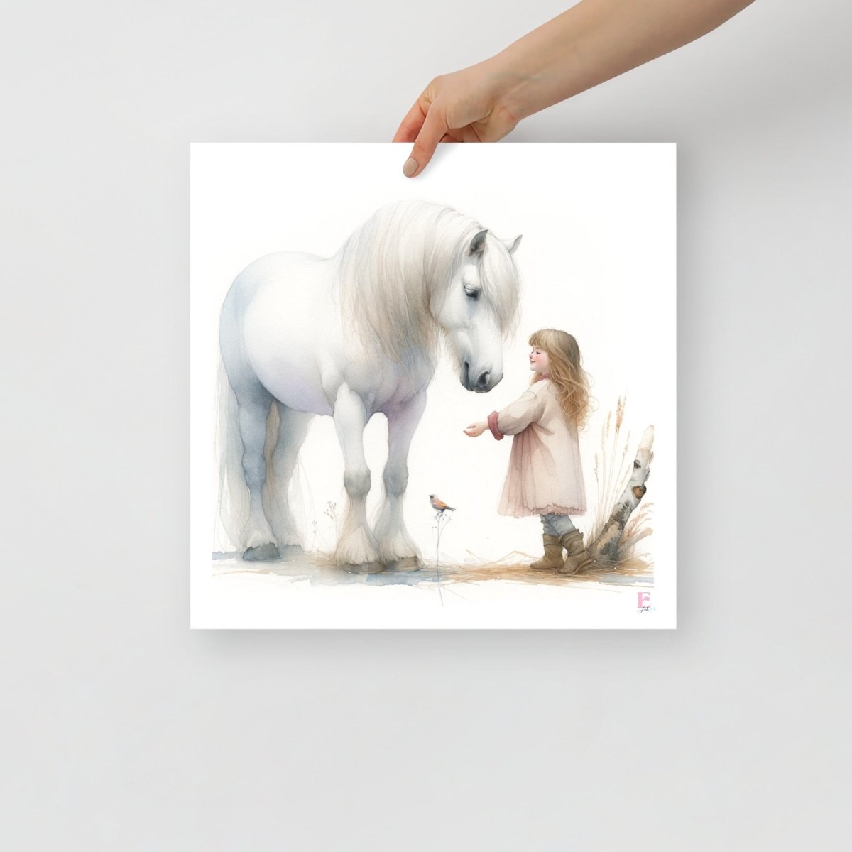 Lamina infantil Caballo Blanco - Nanetes