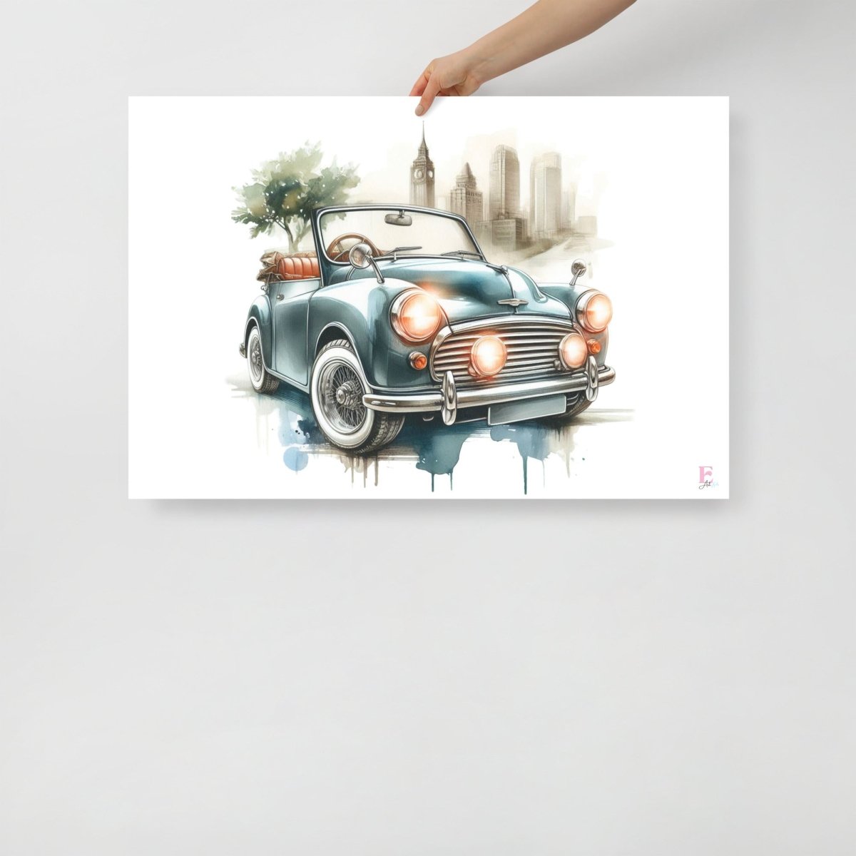 Lamina INfantil Coche clasico - Nanetes