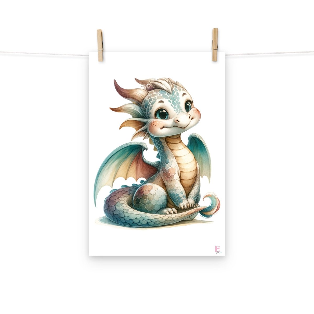 Lamina infantil de dragones - Nanetes