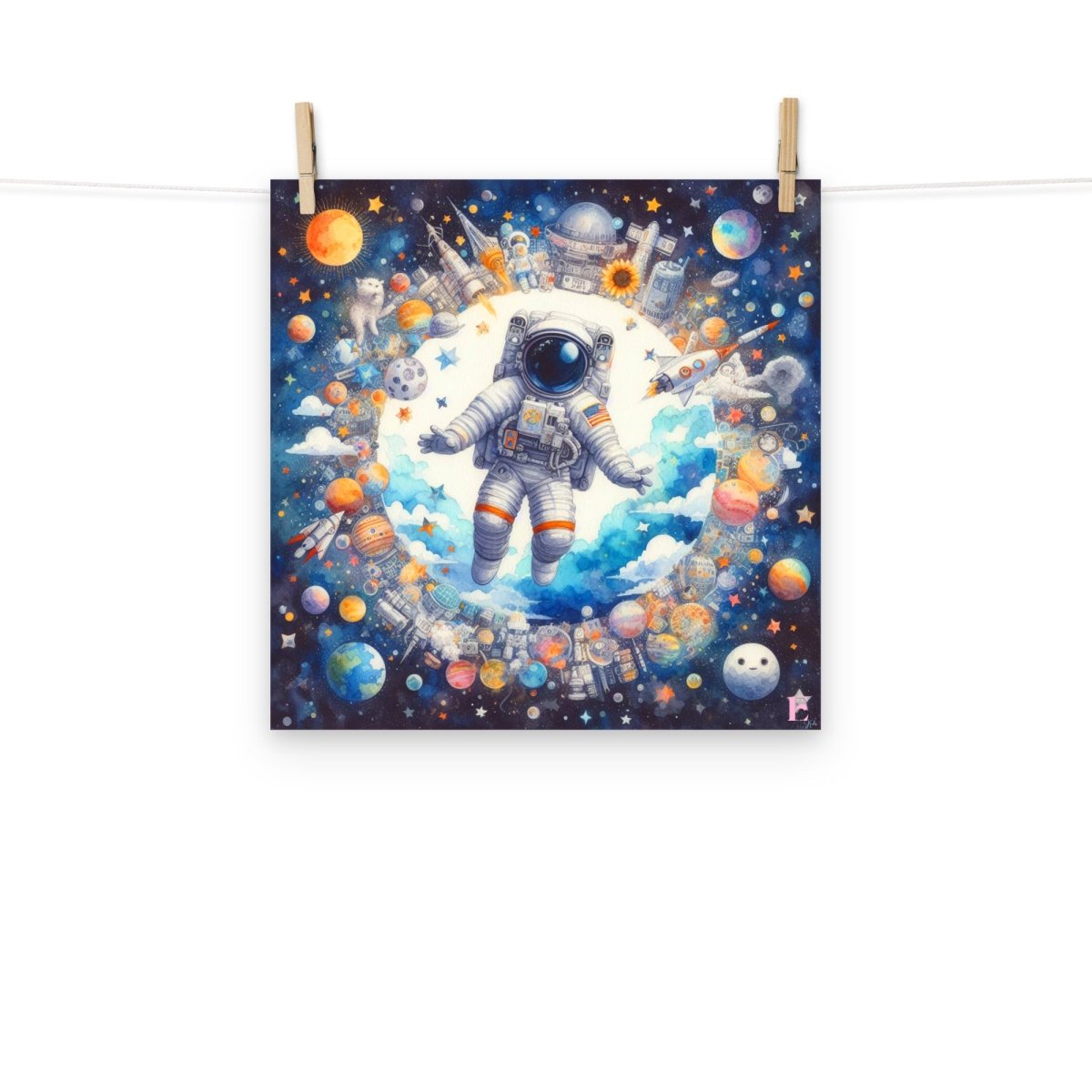 Lamina infantil decorativa Astronauta 1 - Nanetes