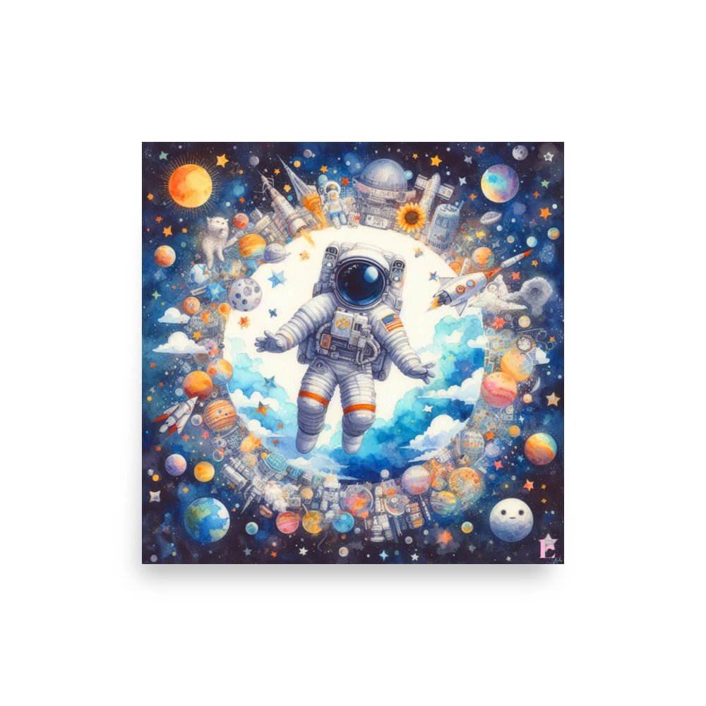Lamina infantil decorativa Astronauta 1 - Nanetes