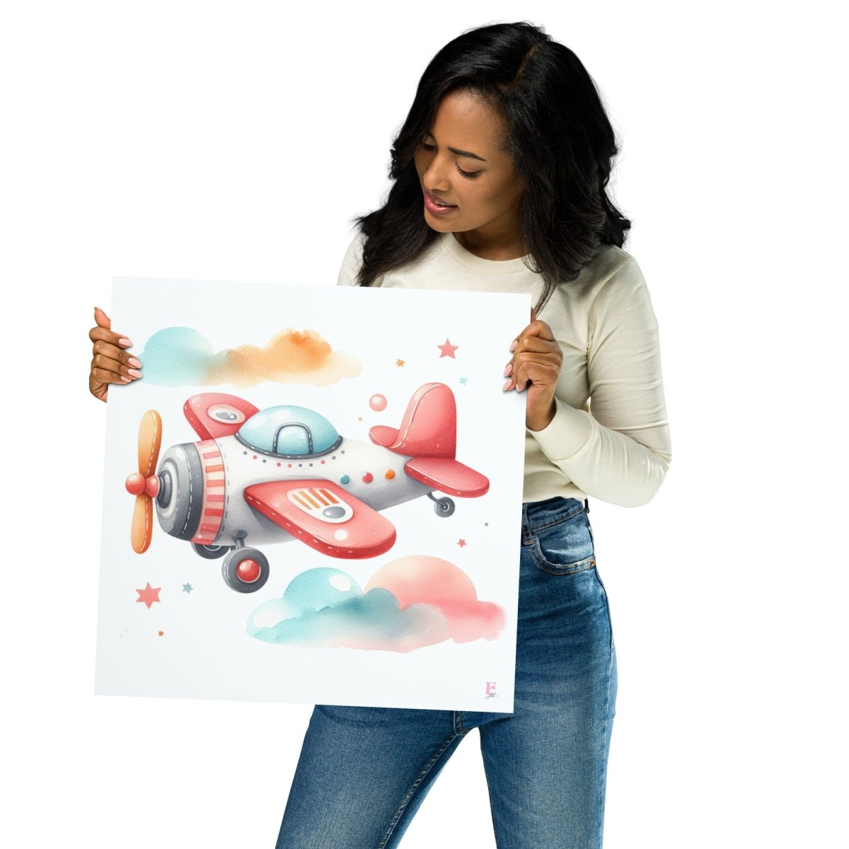 Lamina infantil decorativa Avioneta - Nanetes