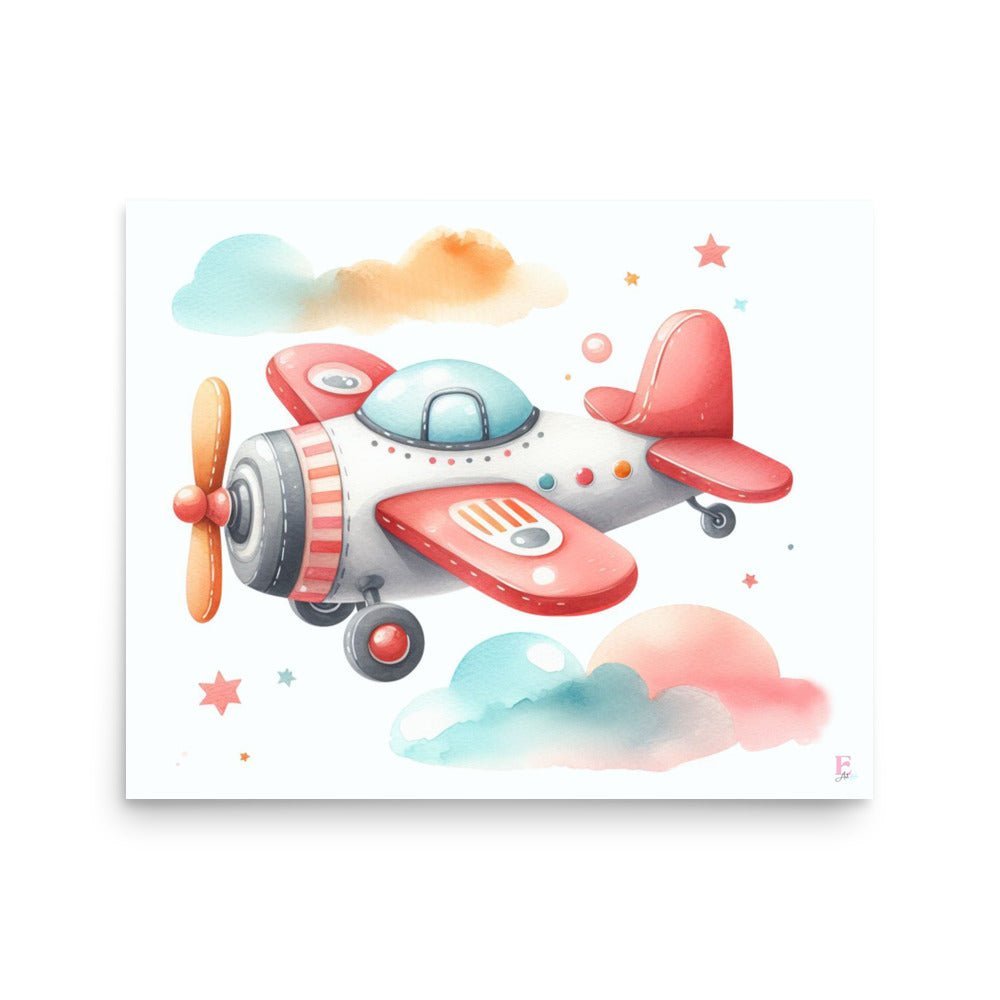 Lamina infantil decorativa Avioneta - Nanetes