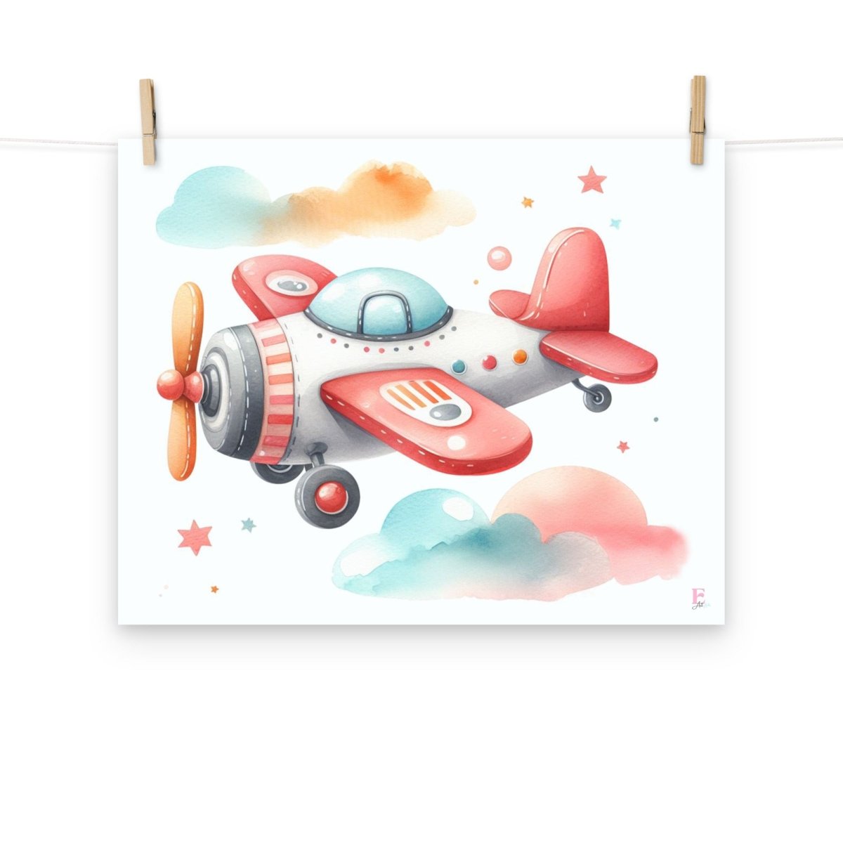 Lamina infantil decorativa Avioneta - Nanetes