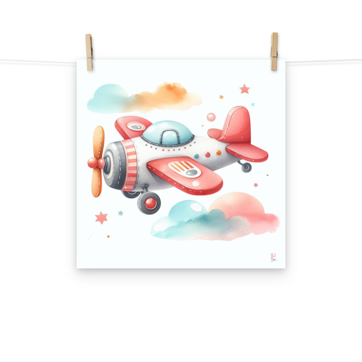 Lamina infantil decorativa Avioneta - Nanetes