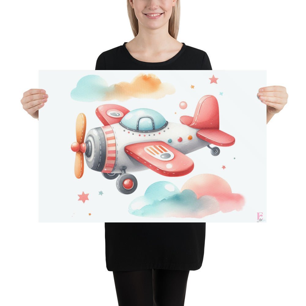 Lamina infantil decorativa Avioneta - Nanetes