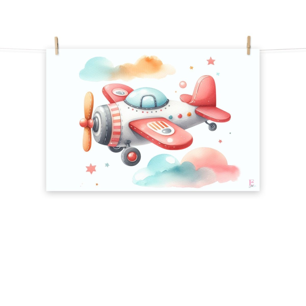 Lamina infantil decorativa Avioneta - Nanetes