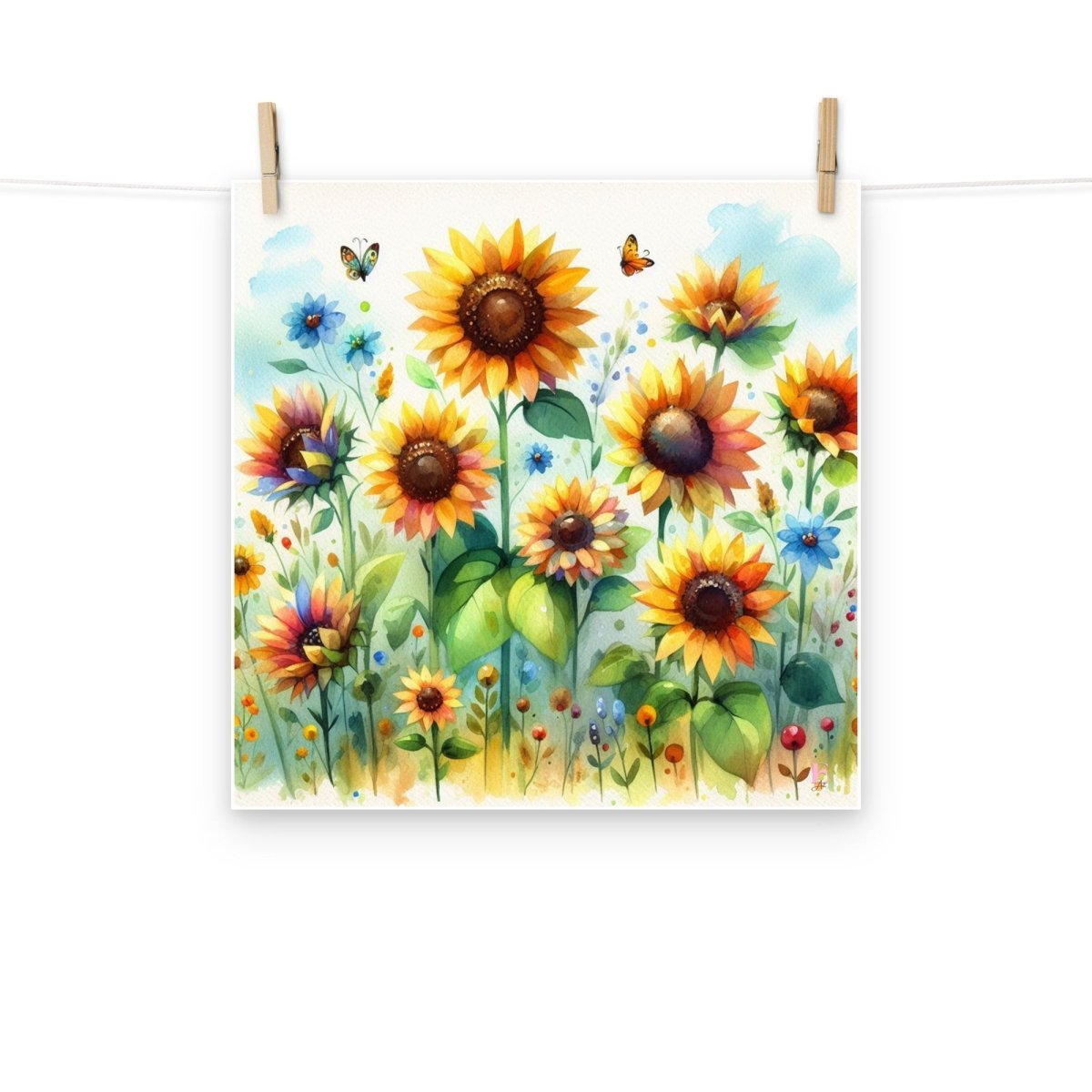 Lamina infantil decorativa Flores - Nanetes