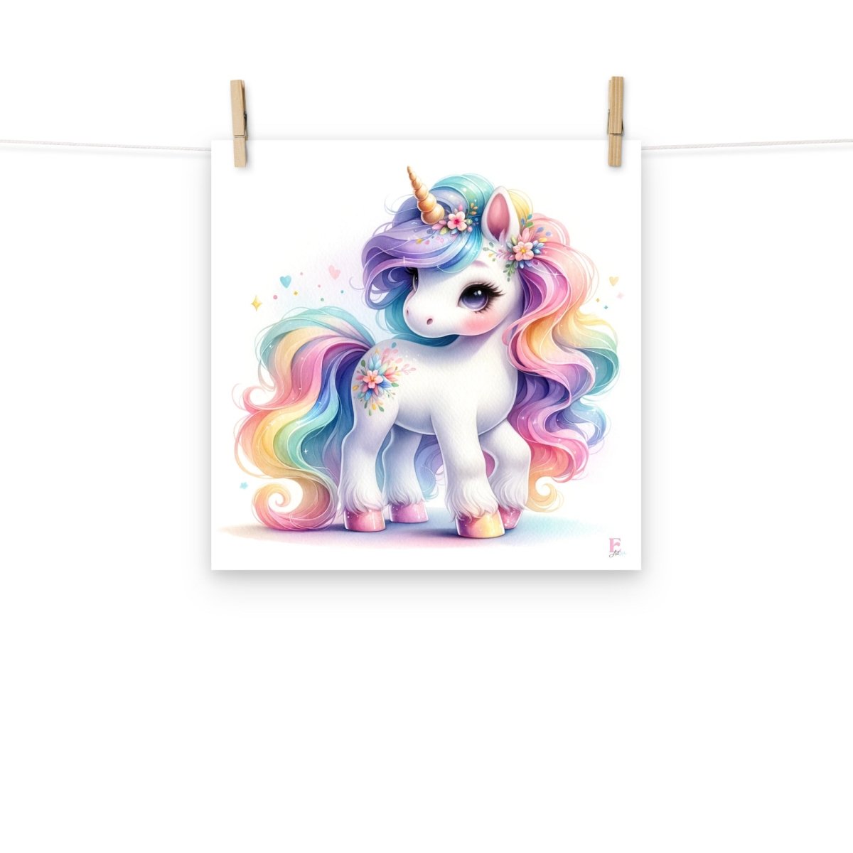 Lamina Infantil decorativa Unicornio Baby - Nanetes