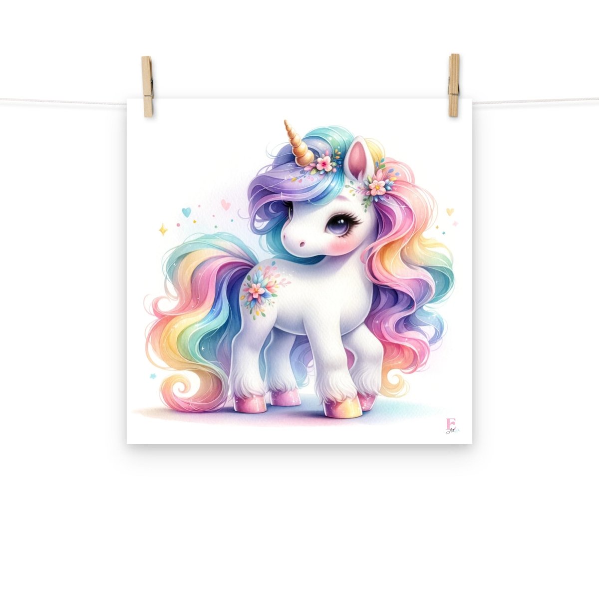 Lamina Infantil decorativa Unicornio Baby - Nanetes