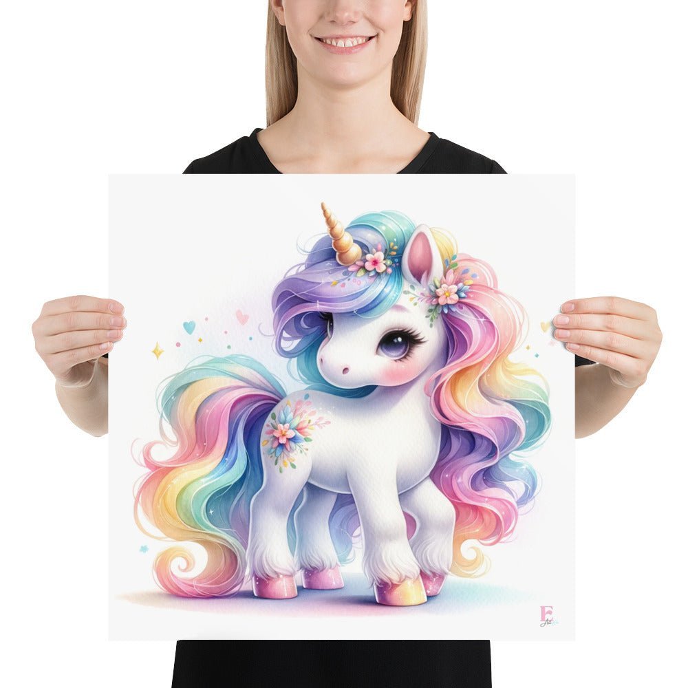 Lamina Infantil decorativa Unicornio Baby - Nanetes