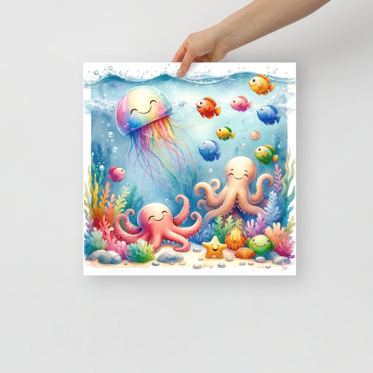 Lamina infantil fondo del mar decorativa - Nanetes