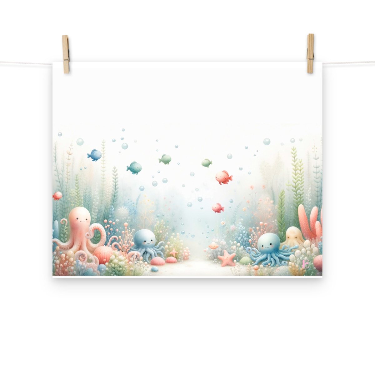 Lamina infantil Fondo del mar - Nanetes