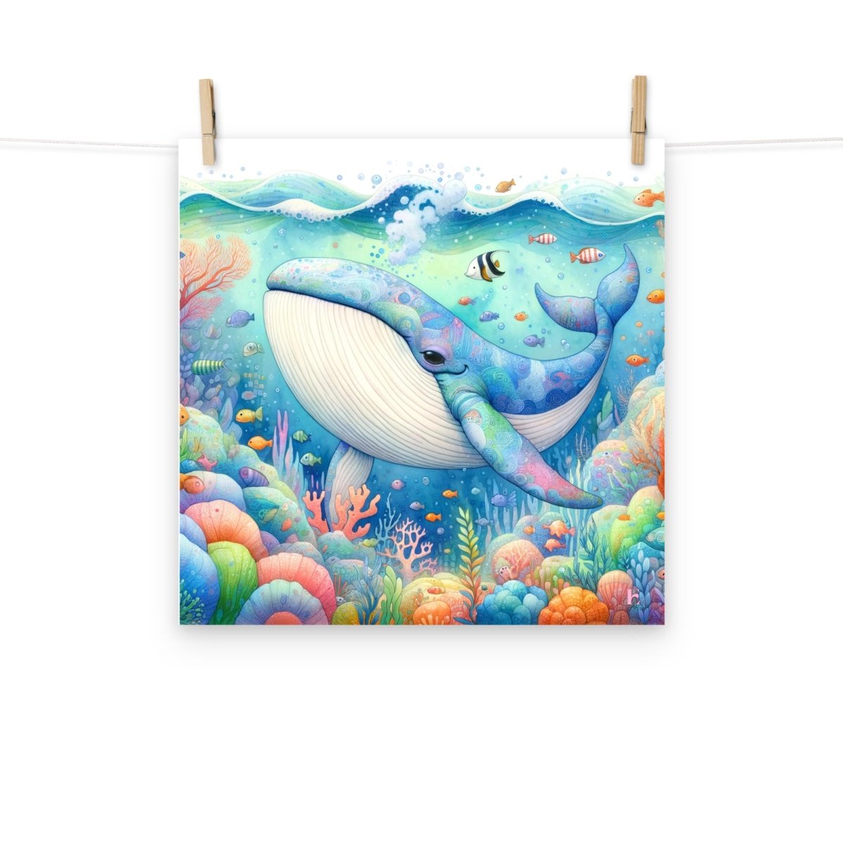 Lamina infantil la Ballena - Nanetes