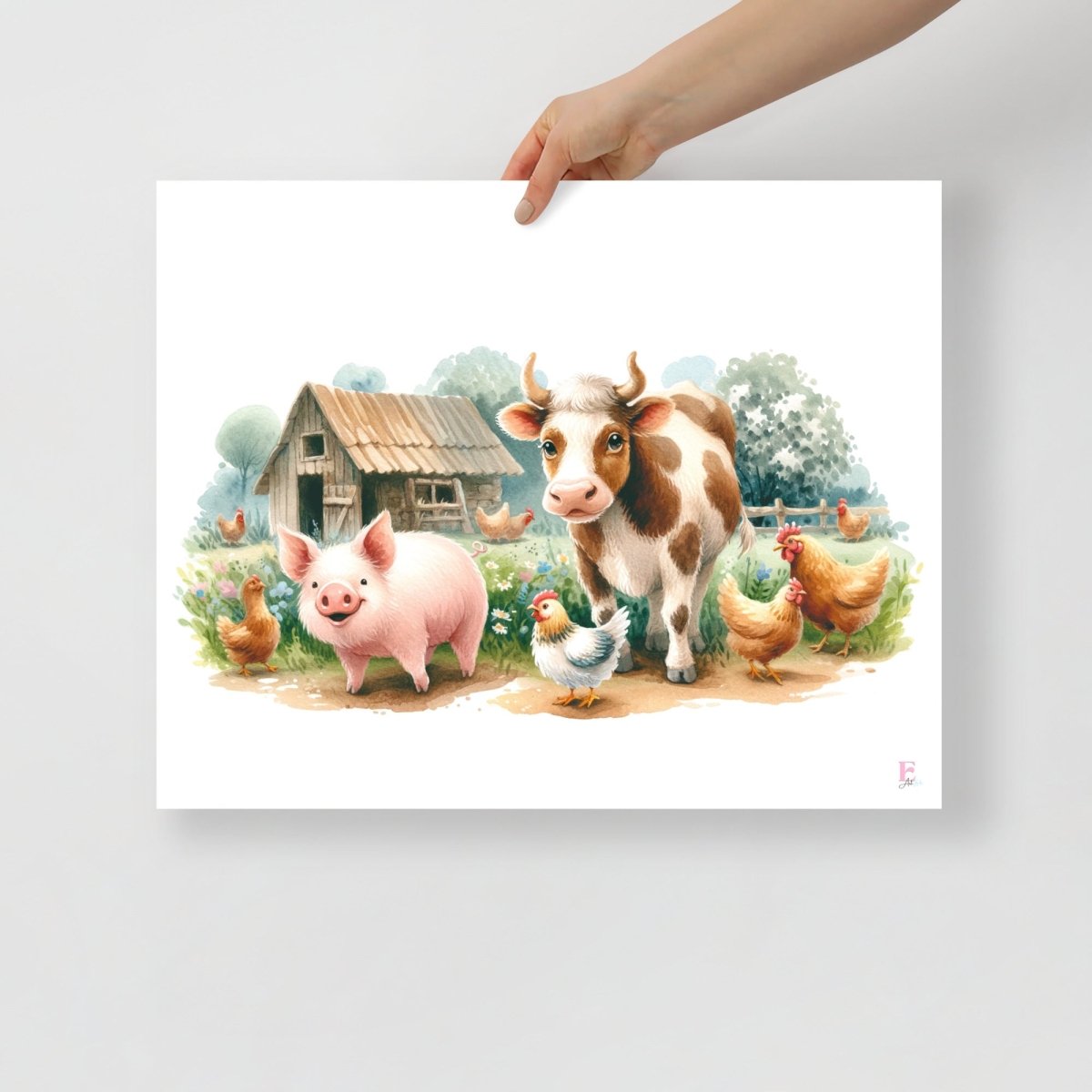 Lamina Infantil La granja - Nanetes