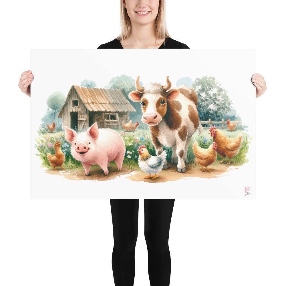 Lamina Infantil La granja - Nanetes