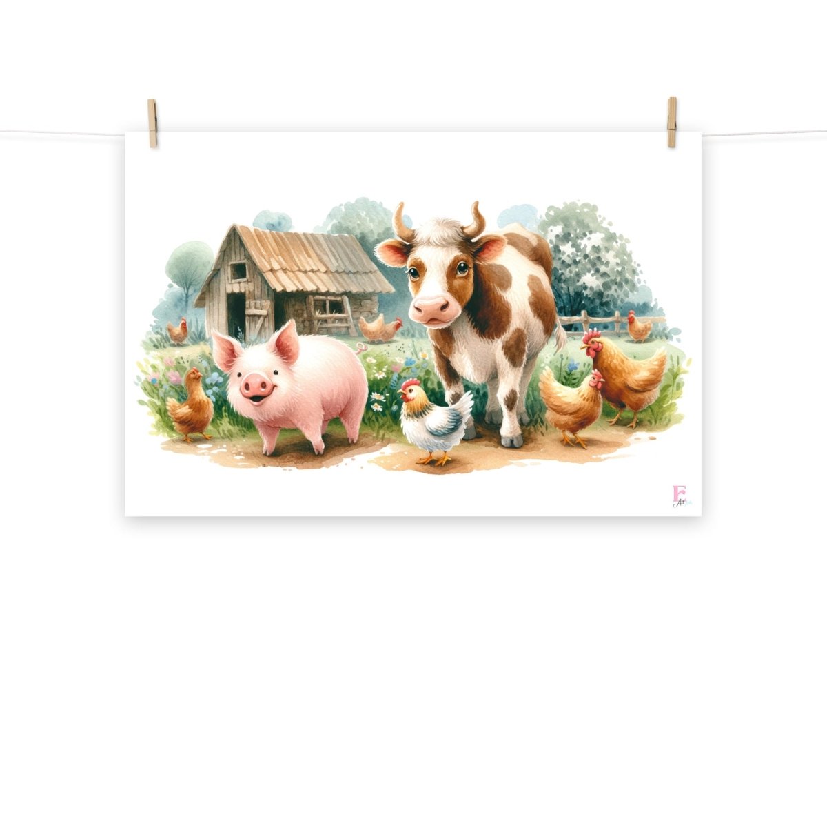 Lamina Infantil La granja - Nanetes