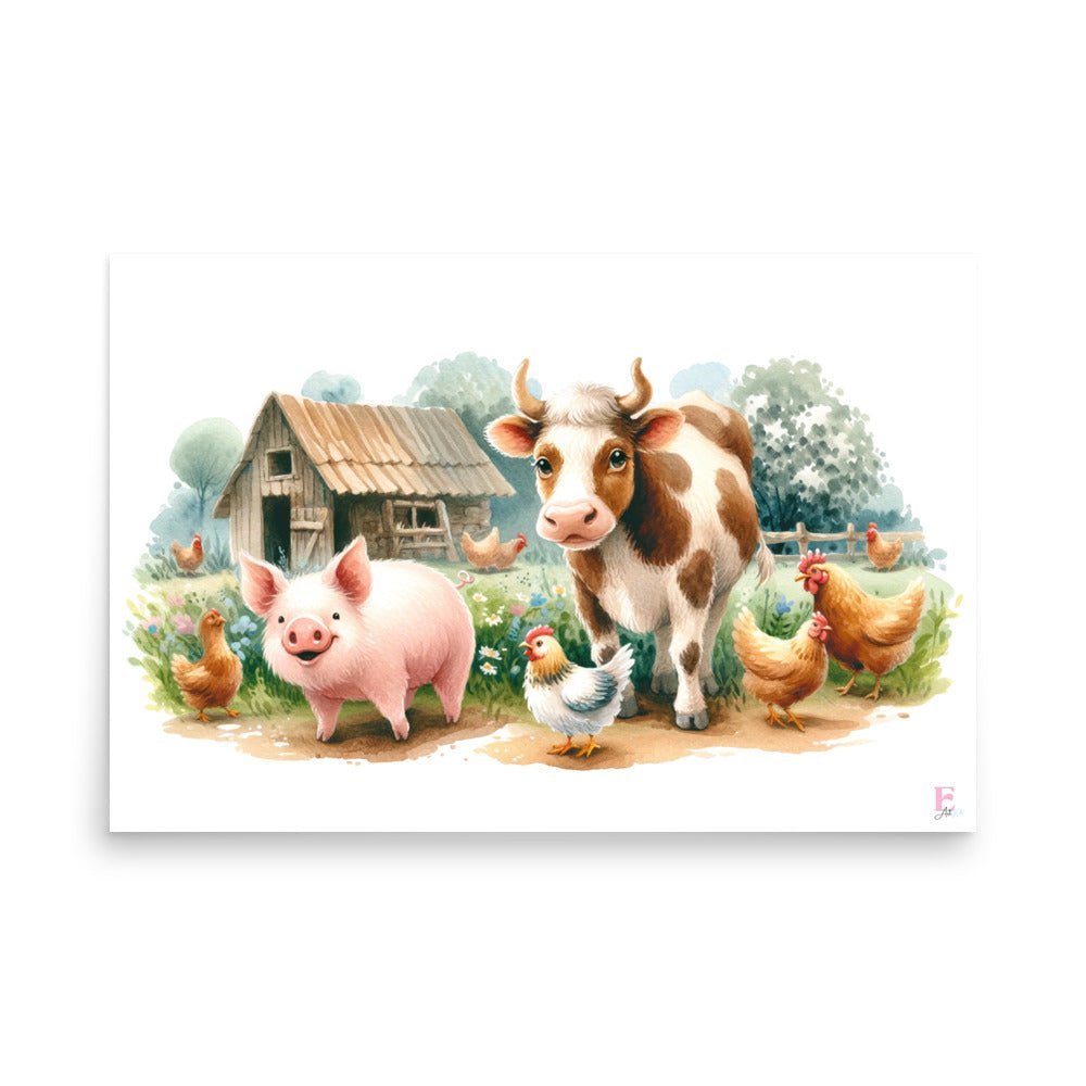 Lamina Infantil La granja - Nanetes