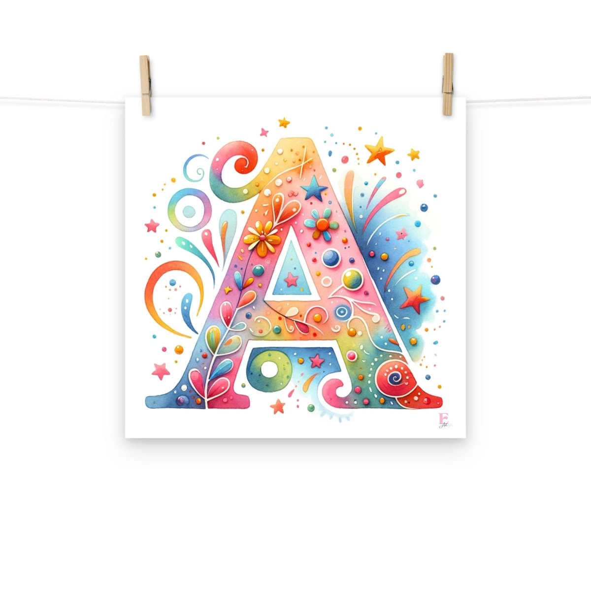 Lamina Infantil Letra A - Nanetes